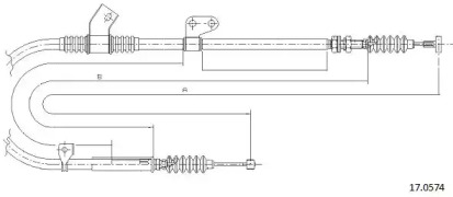 Трос CABOR 17.0574