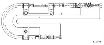 Трос CABOR 17.0578