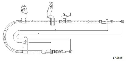 Трос CABOR 17.0585