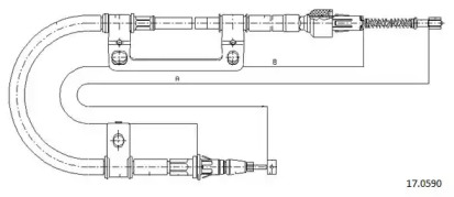 Трос CABOR 17.0590