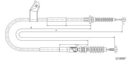 Трос CABOR 17.0597