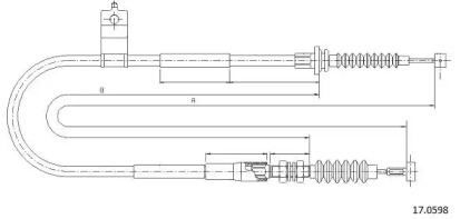 Трос CABOR 17.0598