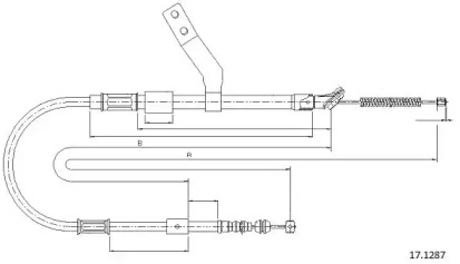 Трос CABOR 17.1287