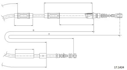 Трос CABOR 17.1424