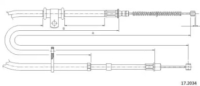 Трос CABOR 17.2034