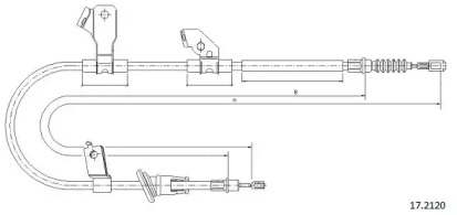 Трос CABOR 17.2120