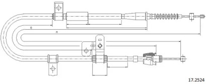 Трос CABOR 17.2524