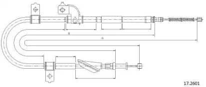 Трос CABOR 17.2601