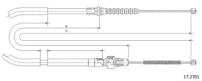 Трос CABOR 17.2701