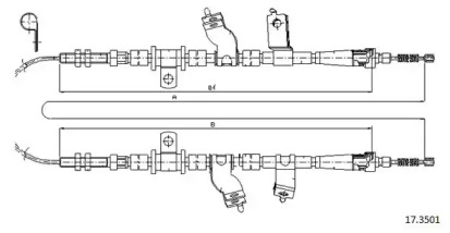 Трос CABOR 17.3501