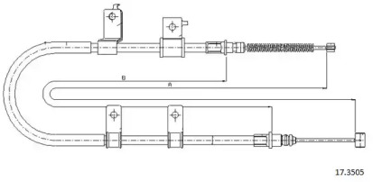 Трос CABOR 17.3505