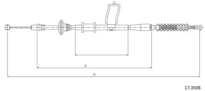 Трос CABOR 17.3508