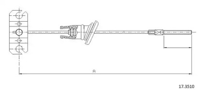 Трос CABOR 17.3510