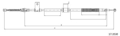 Трос CABOR 17.3530