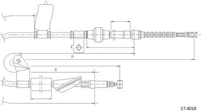 Трос CABOR 17.4018