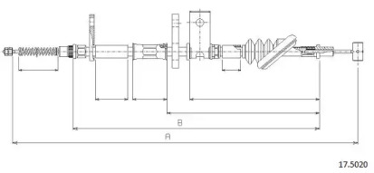 Трос CABOR 17.5020