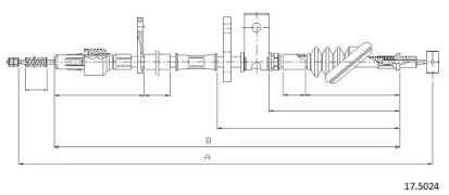 Трос CABOR 17.5024