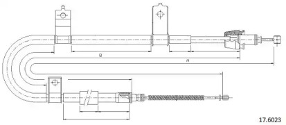 Трос CABOR 17.6023