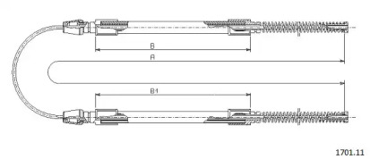 Трос CABOR 1701.11