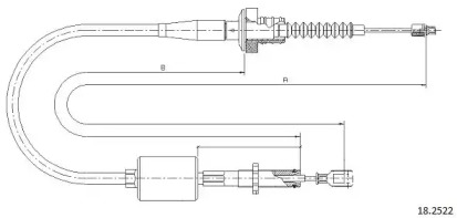 Трос CABOR 18.2522
