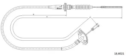 Трос CABOR 18.6021
