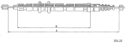 Трос CABOR 251.22