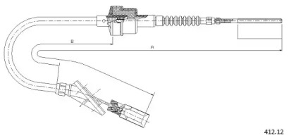 Трос CABOR 412.12