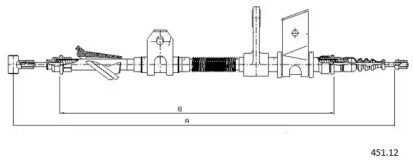 Трос CABOR 451.12