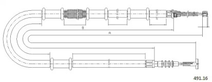 Трос CABOR 491.16