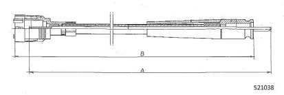 Тросик спидометра CABOR S21038