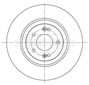 Тормозной диск BORG & BECK BBD5238