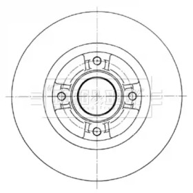 Тормозной диск BORG & BECK BBD5965S