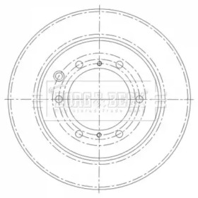 Тормозной диск BORG & BECK BBD6008S