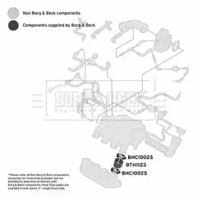 Трубка нагнетаемого воздуха BORG & BECK BTH1123