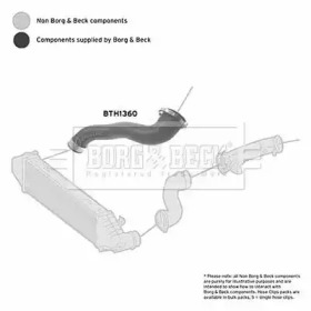 Трубка нагнетаемого воздуха BORG & BECK BTH1360