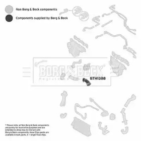 Трубка нагнетаемого воздуха BORG & BECK BTH1388