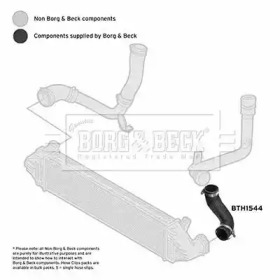 Трубка нагнетаемого воздуха BORG & BECK BTH1544