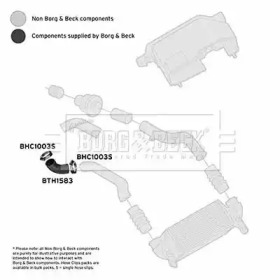 Трубка нагнетаемого воздуха BORG & BECK BTH1583