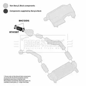 Трубка нагнетаемого воздуха BORG & BECK BTH1587