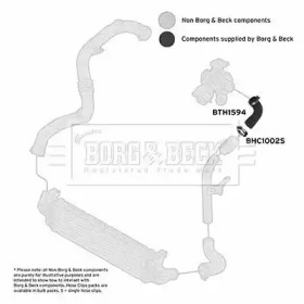 Трубка нагнетаемого воздуха BORG & BECK BTH1594