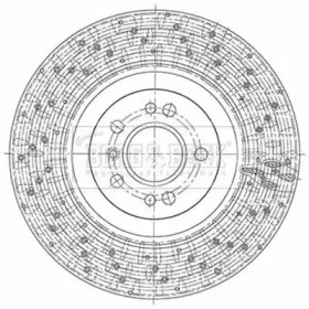Тормозной диск BORG & BECK BBD6136S