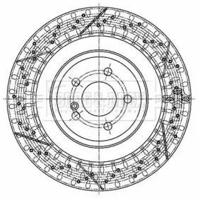 Тормозной диск BORG & BECK BBD6132S