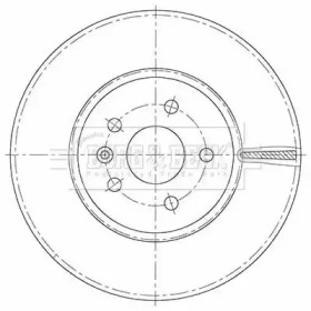 Тормозной диск BORG & BECK BBD6130S