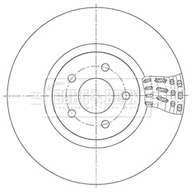 Тормозной диск BORG & BECK BBD5348