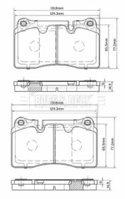 Комплект тормозных колодок BORG & BECK BBP2576