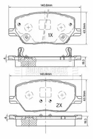 Комплект тормозных колодок BORG & BECK BBP2519