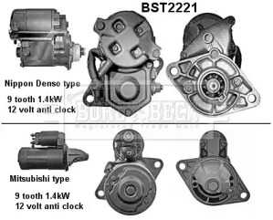 Стартер BORG & BECK BST2221