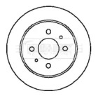 Тормозной диск BORG & BECK BBD4198