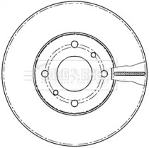 Тормозной диск BORG & BECK BBD4232