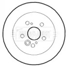 Тормозной диск BORG & BECK BBD4363